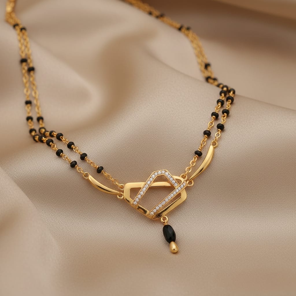 7. Mangalsutra 🖤💛